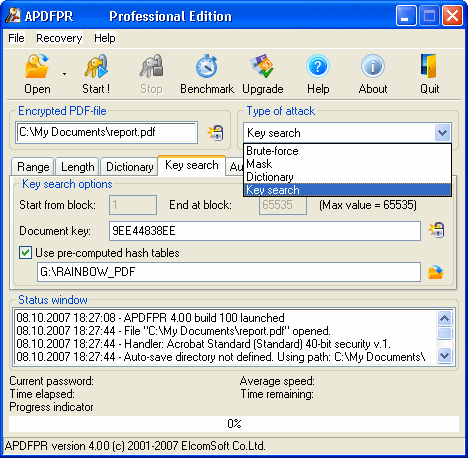 Advanced PDF Password Recovery (Enterprise)